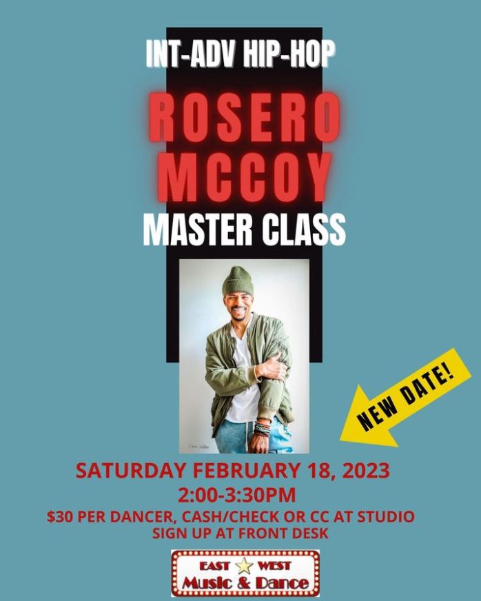 Rosero McCoy Master Class | East West Music & Dance